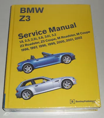 Workshop Manual Repair Manual BMW Z3 Roadster Coupe + M 1996-2002 • $218.27