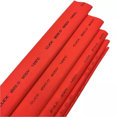 Click 20mm X 1.2m Red Heat Shrink Thin Wall Tubing • $20.78