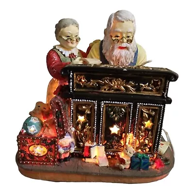 Christmas Santa & Mrs Claus Toy Workshop Night Light Cedar Creek W/ Box Vintage  • $27.88