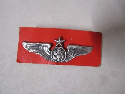 Us Military Insignia Medal Badge Full Regulation Size Senior Pilot Wings Dull Ar • $9.99