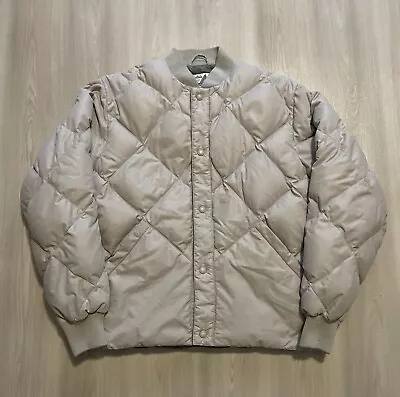 Vintage Cabelas Premier Northern Goose Down Jacket Quilted Puffer Mens Medium • $60