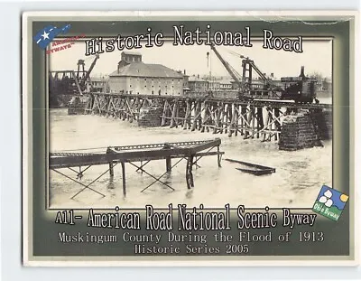 Postcard Muskingum County During The Flood Of 1913 Ohio • $6.29