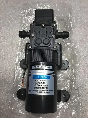 12V Self Priming Water Pump Pressure Diaphragm 1.1 GPM 60PSI For RV/Boat/Marine • $22.50