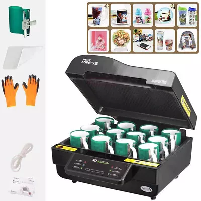 110V 3D Muti-fuction Vacuum Sublimation Heat Press Machine For Transfer Printing • $593.12