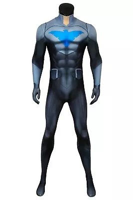 Nightwing Son Of Batman Printed Jumpsuit Costume Cosplay Halloween • $146.99