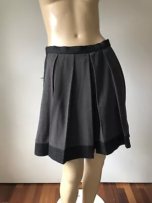 Nwt $158  W118 By Walter Baker Gray-black   Pleated Knee Length  Skirt Size M • $82