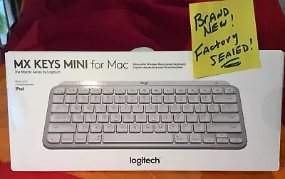 NEW! Logitech MX Keys Mini Compact Wireless Keyboard For Mac -Pale Grey Backlit • $69