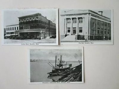 THREE Miniature RPPC - Glendive Mont. Postcards 1930s - P42 • $19