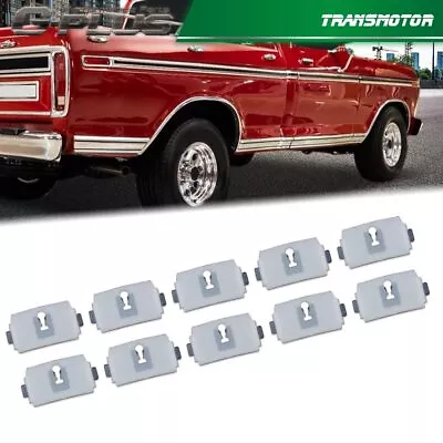 Fits 73-79 F100 F150 F250 Truck Body Cab Bed Side Belt Molding Trim Clip 10pc • $19.79