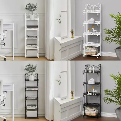 £22.95 • Buy 3/5 Tier Vintage Metal Storage Shelves Bookshelf Corner Display Organiser Rack