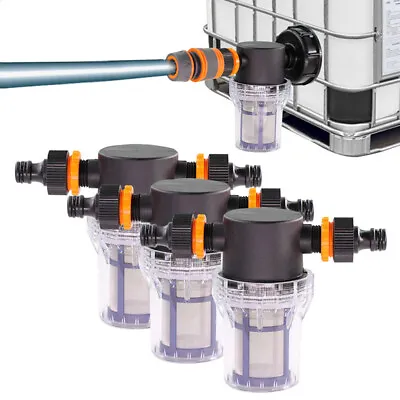 IBC Tank Water Pipe Filter Set Lid Pump Strainer External Thread Garden Adapter • £10.68
