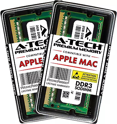 Macbook Pro A-Tech For Apple 4GB Kit (2X 2GB) DDR3 1067MHz / RAM Upgrade • $49.01