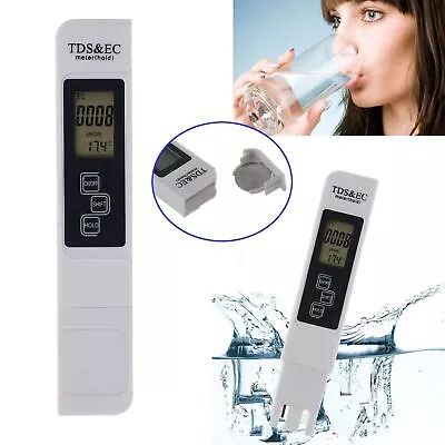 Meter Test Pen TDS EC Meter Digital Tester For Drinking Water Hydroponics Pool • $16.48