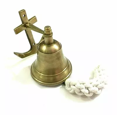 Nautical Brass Door Bell Anchor Wall Hanging Door Bell Antique Brass Door Bell • $74.80