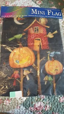 Custom Decor Garden Mini Flag Halloween Fall 12x18 New Sealed • $4.99