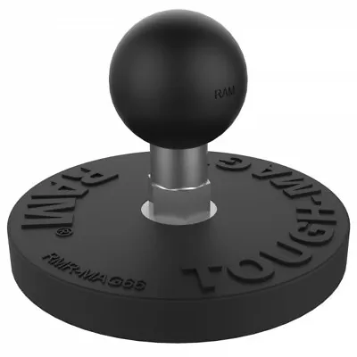 RAM Mount Tough-Mag 66mm Diameter Round Magnetic Plate 1  Ball Base RAM-B-MAG66U • $32.49