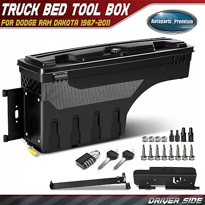 Left LH Driver Side Truck Bed Storage Box ToolBox For Dodge Ram Dakota 1987-2011 • $119.98