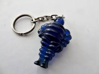 Vintage Blue Bibendum Michelin Keychain Keyring • $17.50