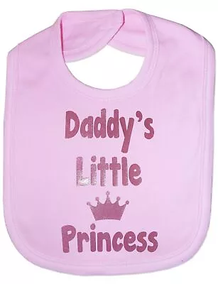 Daddy's Little Princess Baby Feeding Bib Gift • £4.99