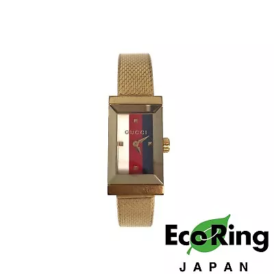 Gucci Gold Plated Stainless Steel Quartz G-Frame Watch - 237007357 • $360