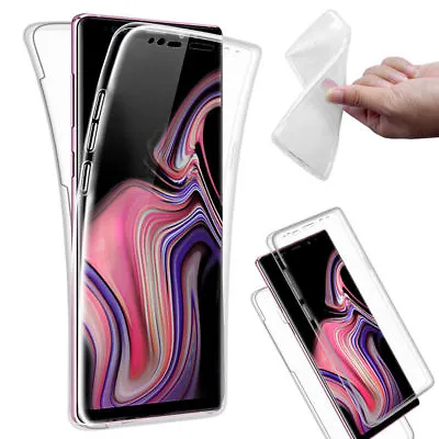 For Samsung Galaxy Note 9 Full Body 360  Clear Dual Case Cover • £3.19
