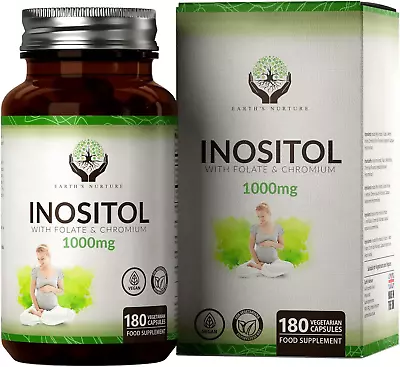 EN Myo-Inositol Chromium & Folate Blend | 1000Mg Myo Inositol Per Serving | 180  • £43.88
