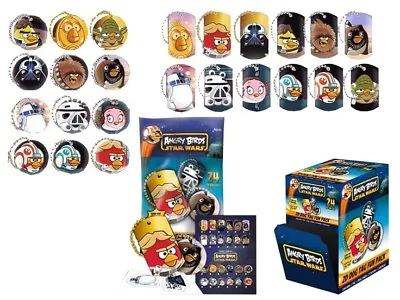 $6.99 • Buy 4 Pack Lot Angry Birds Star Wars Dog Tag + Ball Chain + 2 Stickers And Checklist