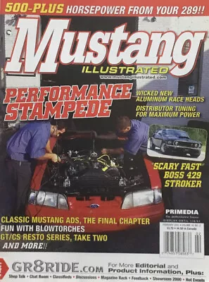 Mustang Illustrated Magazine February 2001 - Boss 429 Stroker - 1966 Shelby GT • $7.99