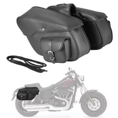 Motorcycle PU Leather Side Saddle Bags For Suzuki Boulevard M109R M50 M90 M95 • $129.99