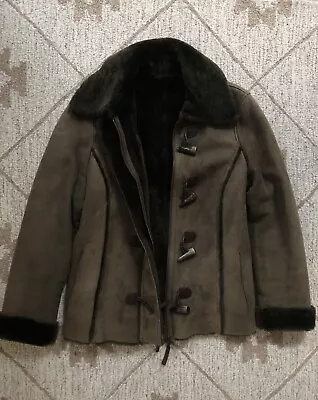 Michael Kors Olive Shearling Sheepskin Lamb Fur Jacket 10 • $145