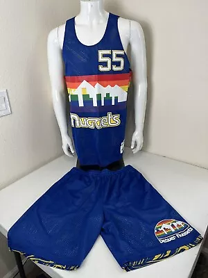 MITCHELL & NESS Men’s Denver Nuggets Dikembe Mutombo Jersey / Short Set Size L • $149.99