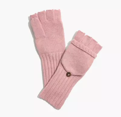 NWT Madewell By J.Crew Convertible Ribbed Gloves One Size Merino Wool F9762 • $29.97