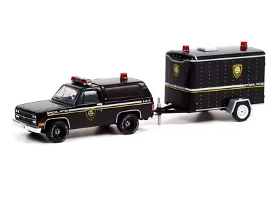 1990 Chevrolet K5 Blazer W/ Small Cargo Trailer 1:64 Model - Greenlight 32220D • $19.95