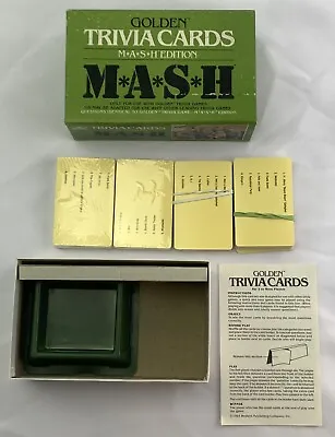 1984 Golden Trivia Game: M.A.S.H. Edition Game Cards Only Some Sealed Great Cond • $35.99