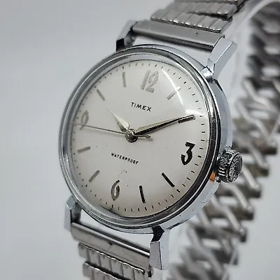 Vintage Timex Marlin Manual Wind Mechanical Watch Runs Great • $142.45