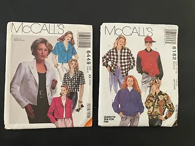 McCall's Women's JACKET HAT CAP Sewing Pattern All Sizes Uncut FF • $9.94