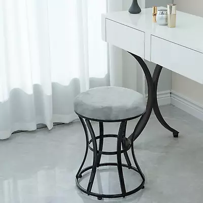 Vanity Stool Chair Modern Dressing Stool For Makeup Vanity With Black Legs - Ba • $64.50