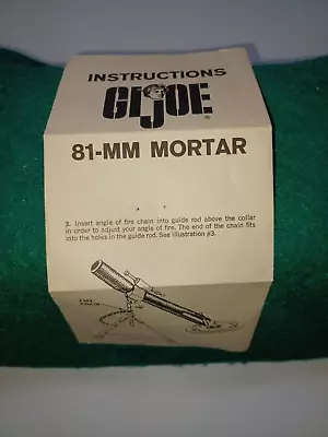   Gi Joe   Vintage 81mm Morter Instructions Hasbro Original Mint Shape • $9.99