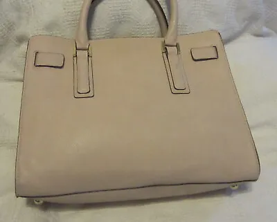 Merona Purse Soft Pink Faux Leather Double Handle Hand Bag • $22.09