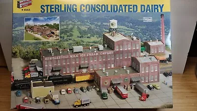 N Scale Sterling Consolidated Dairy Four Building Kit (Rare) • $171.50