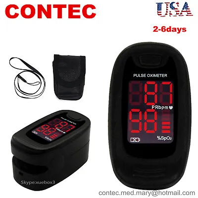 Finger Pulse Oximeter Heart Rate Blood Oxygen Saturation Monitor SpO2 PR Measure • $8.99