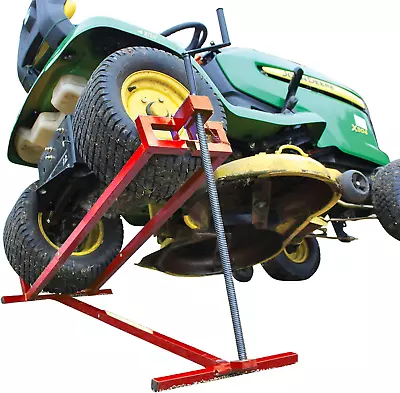 Ride On Mower Jack Lift 400KG | Telescopic Maintenance Lawn Garden Tractors Red • £73.40