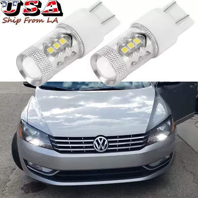 LED DRL Daytime Running Light Bulbs 6000K Xenon White For 2012-2015 VW Passat • $16.99