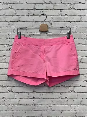 J. Crew Broken-In Chino Shorts Women's Size 4 Pink 100% Cotton Low Rise • $17.02