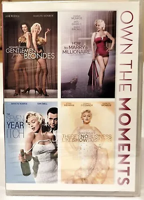 Marilyn Monroe 4 Film DVD Own The Moments Collection 2014 NEW SEALED • $30