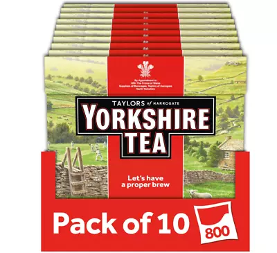 Yorkshire Tea Total 800 Tea Bags (10 Packs Of 80 Tea Bags) • £26.99