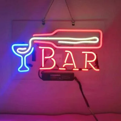 14  Bar Bottle Of Martini Acrylic Handmade Neon Sign Light Bar Cheers Wall Decor • $80.96