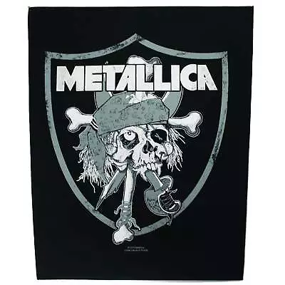 Metallica Raiders Skull Back Patch Rock Band XL DTG Printed Sew On • $24.99