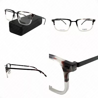 Marchon Flexon B2037 060 55mm Shiny Grey Tortoise W/Demo Eyeglasses 55-22-145mm • $69.99