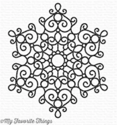 New! My Favorite Things MFT Mesmerizing Mandala Background Cling Rubber Stamp • £9.99